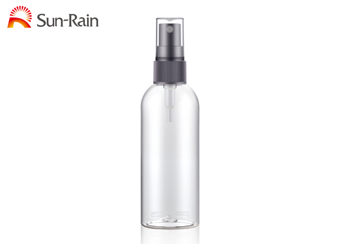 60ml PET round shoulder bottle with 20/410 spray pump and clear cap